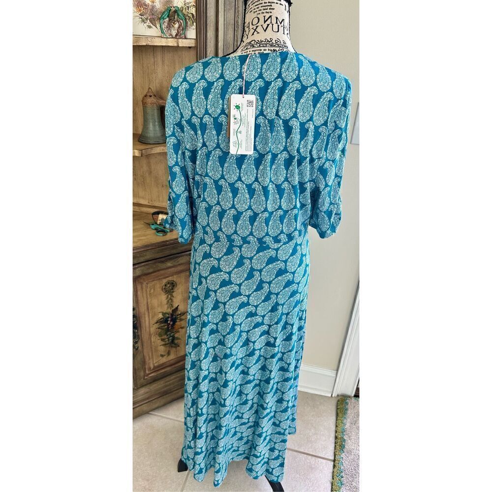 Boden Paisley Short Sleeve Jersey Dress NWT - Picture 5 of 13